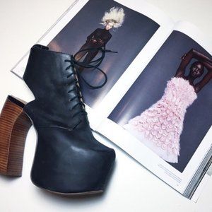 Jeffrey Campbell Lana in Black Booties